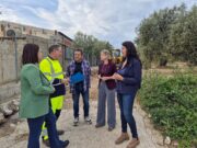 La presidenta de la Diputació de Tarragona visita els treballs de recuperació dels camins a Mas de Barberans