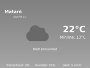Predicció meteorològica: Mataró, 11 de Abril de 2026