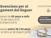 S’obre la convocatòria d’ajuts al lloguer per a persones de 36 a 64 anys el 14 d’abril de 2026