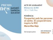 La cinquena edició dels Premis MÉS Mataró – Empresa – Societat es lliurarà el proper 6 de maig