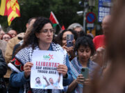 Centenars de propalestins demanen a Barcelona la llibertat dels dos detinguts de la Flotilla i la implicació de la UE