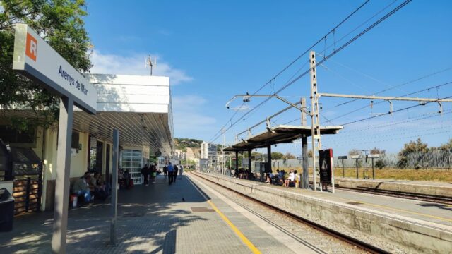 Imatge de l'estació de Rodalies (Arenys de Mar)