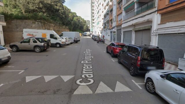 Imatge del carrer de Puig de Popa (Calella)