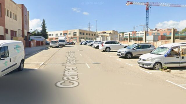 Imatge del carrer del Vapor Gordils, al polígon industrial de Rocafonda (Mataró)