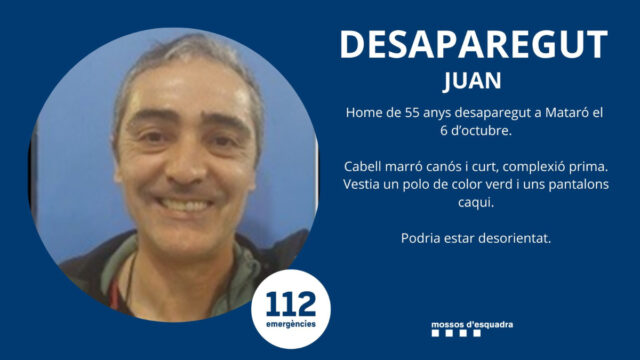 Imatge per la recerca d'en Juan (Mossos d'Esquadra)
